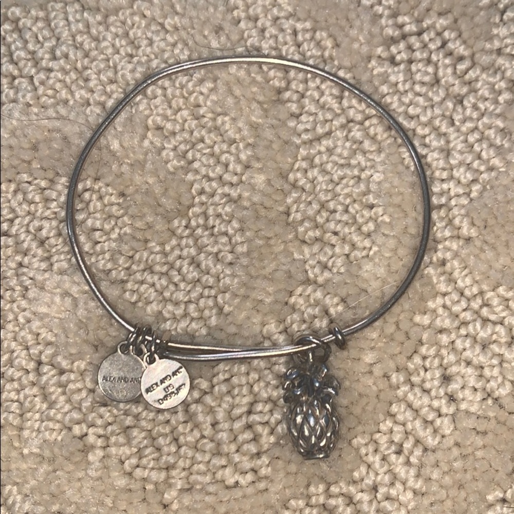 Alex and ani pineapple bracelet